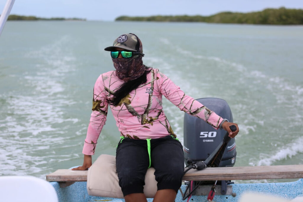 Andrea Nuñez,The only woman birding and fishing guide in Rio Lagartos Yucatan